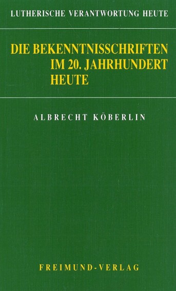Bekentnisschriften Köberlin Cover